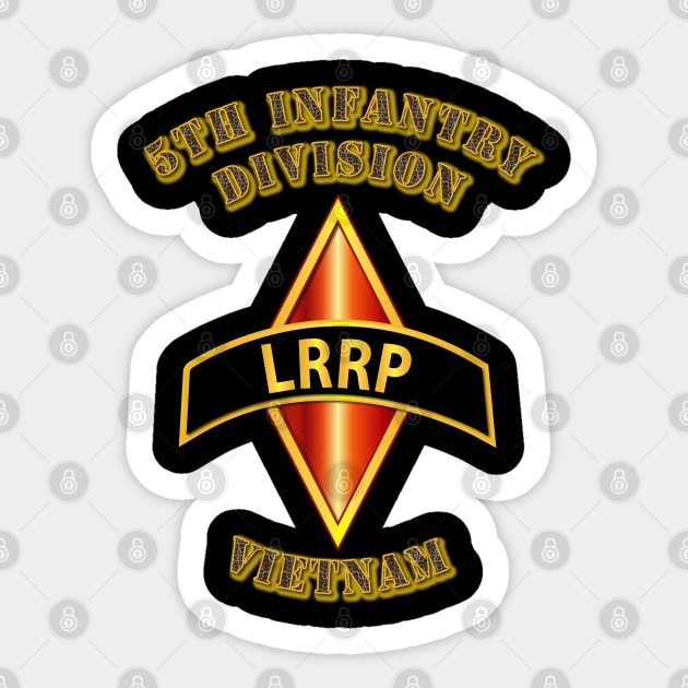 5th Infantry Division - LRRP - Vietnam Sticker by twix123844